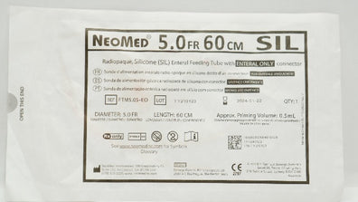 NeoMed FTM5.0S-EO Radiopaque Enteral Feeding Tube 5.0Fr. x 60cm x 0.5mL (x)